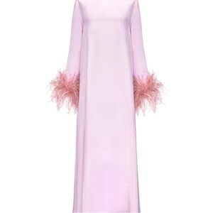 Sleeper Pink Feather Cuff Dress